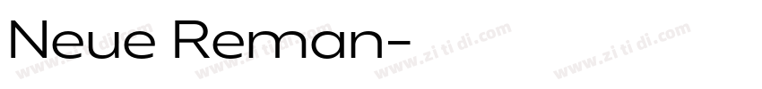 Neue Reman字体转换